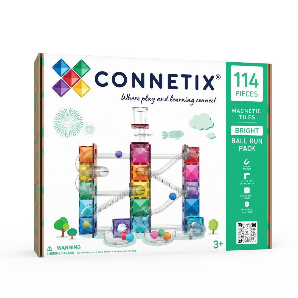 Set magnetic Connetix tiles 114 piese bright