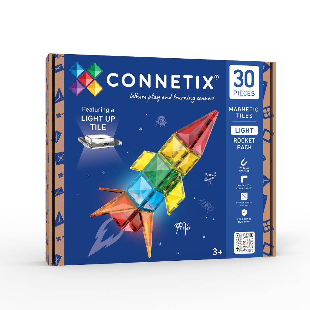 CONNETIX Tiles Light Rocket Pack cu 30 de piese