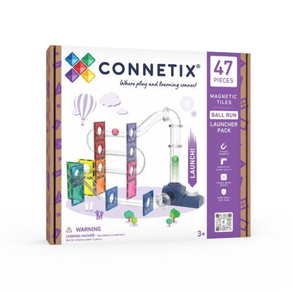 CONNETIX Tiles Ball Run Launcher Pack cu 47 de piese