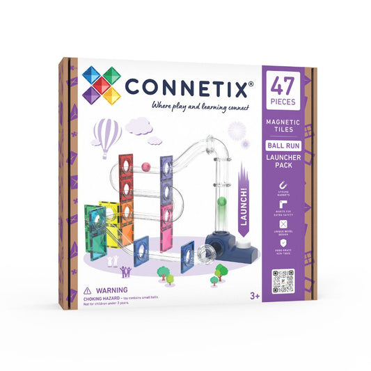 CONNETIX Tiles Ball Run Launcher Pack cu 47 de piese