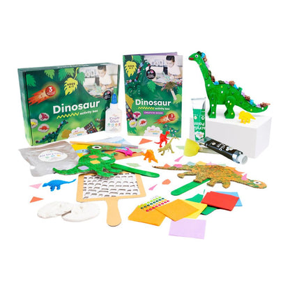 Set Creativ Dinozauri, 3 Activități STEAM, My Creative Box, 4 ani+