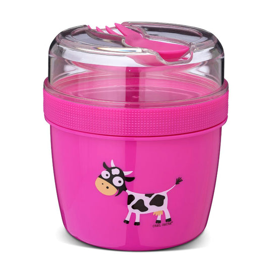 Cutie prânz copii cu disc de răcire, N’ice Cup, 600 ml, Cow, Carl Oscar