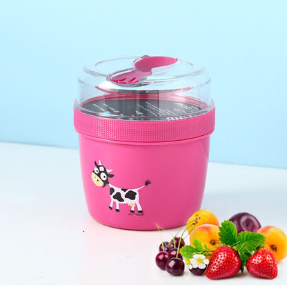 Cutie prânz copii cu disc de răcire, N’ice Cup, 600 ml, Cow, Carl Oscar