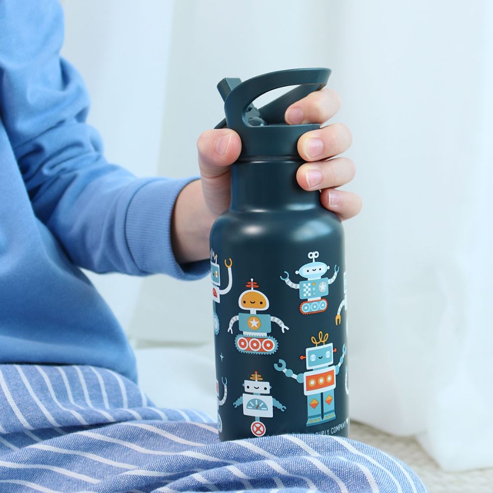 detaliu capac pai sticla inox 350ml copii anti-scurgere