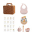 Set pentru bebeluşi, Safari, Geantă retro cu set diversificare și accesorii, 6 luni+