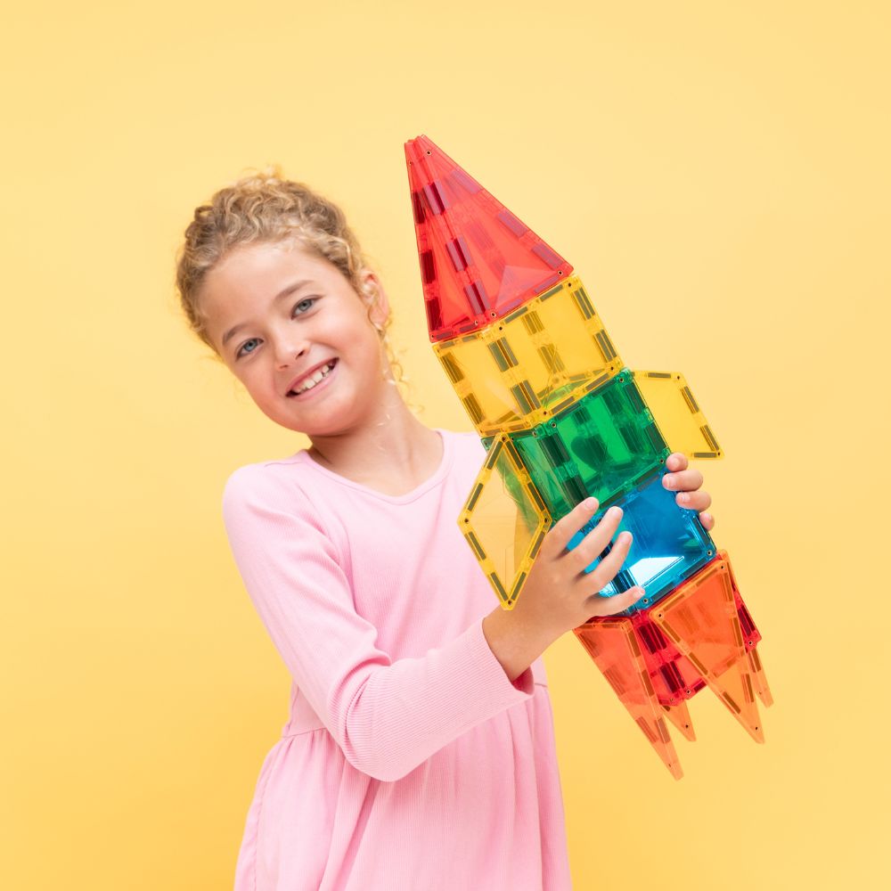 CONNETIX Tiles Light Rocket Pack cu 30 de piese set magnetic