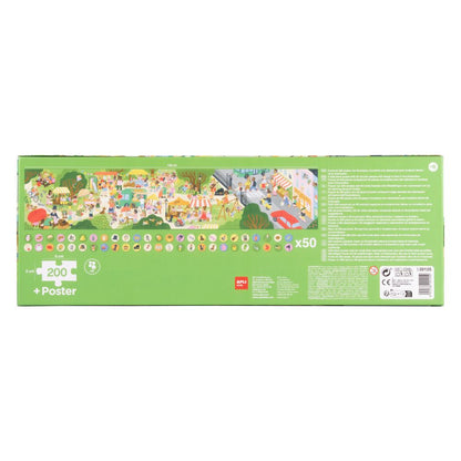 Găsește-l primul! Puzzle Piața din oraș, APLI, 6 ani+