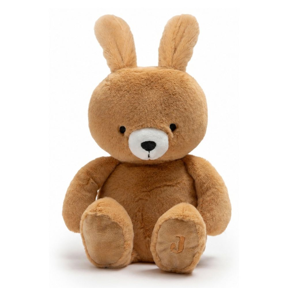 Iepuraș de pluș Jollein Bunny Luz în tonuri calde de maro