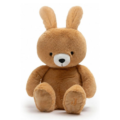 Iepuraș de pluș Jollein Bunny Luz în tonuri calde de maro