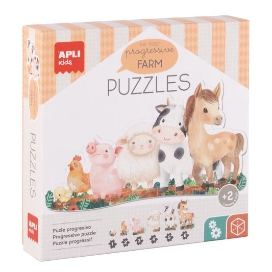 Jigsaw Puzzle, Primul meu puzzle, Ferma mea, APLI, 21 piese, 2 ani+
