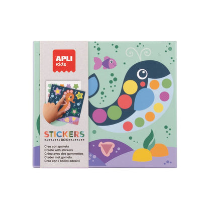 Joc creativ cu autocolante, Ocean, APLI, 3 ani+
