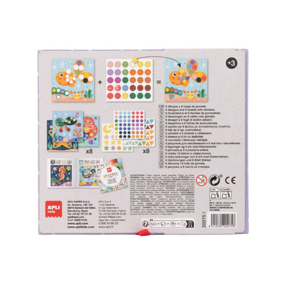 Joc creativ cu autocolante, Ocean, APLI, 3 ani+