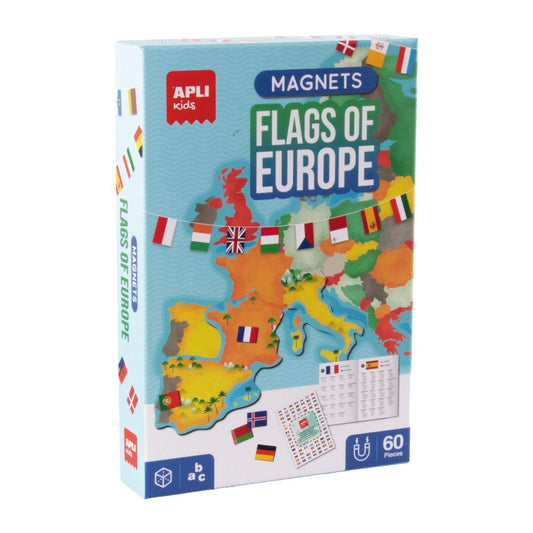 Joc educativ APLI Steagurile Europei cu magneți
