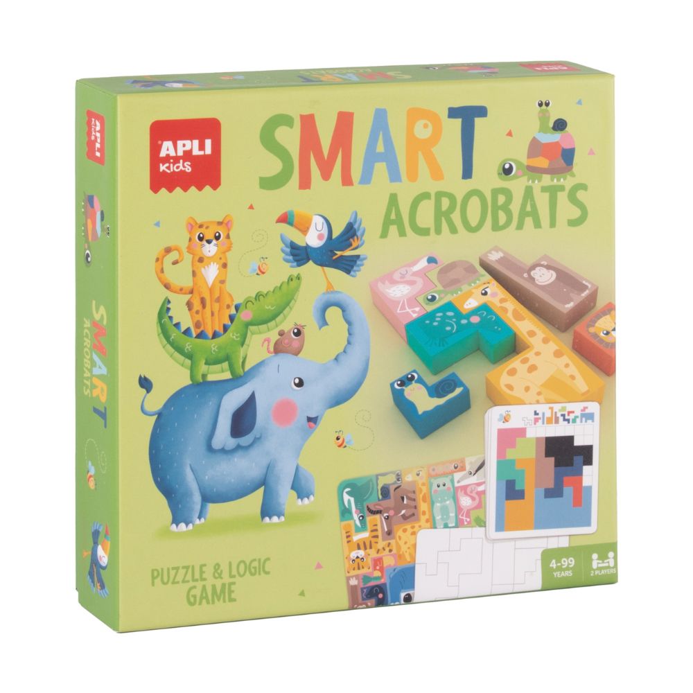 Joc logic APLI Smart Acrobats cu piese din lemn