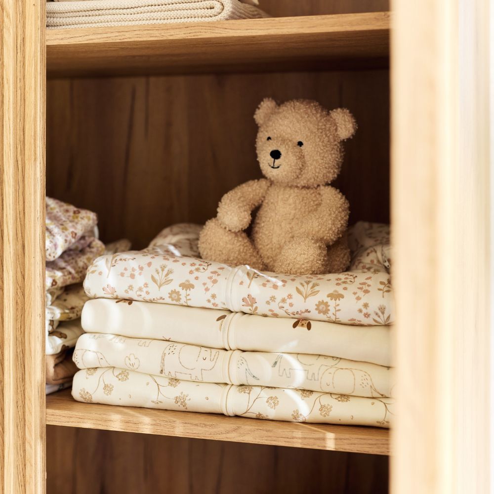 Jucărie de pluș, Ursulețul Teddy, Jollein, Ivoire, 25 cm, 0 luni+