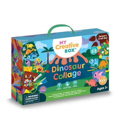 Set Creativ, Kit craft Colaj Dinozauri, My Creative Box, 3 ani+