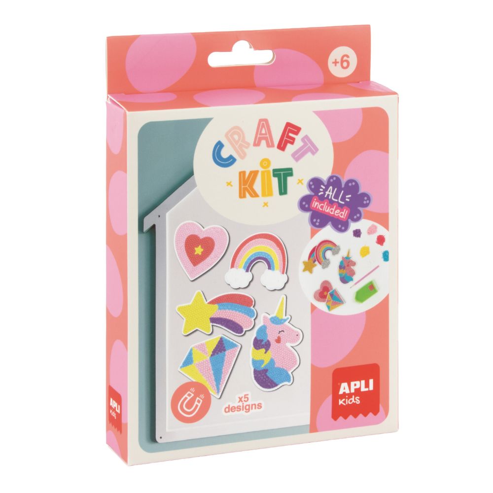 kit creativ copii magneti diamante acrilice colorate APLI Diamond Magnet