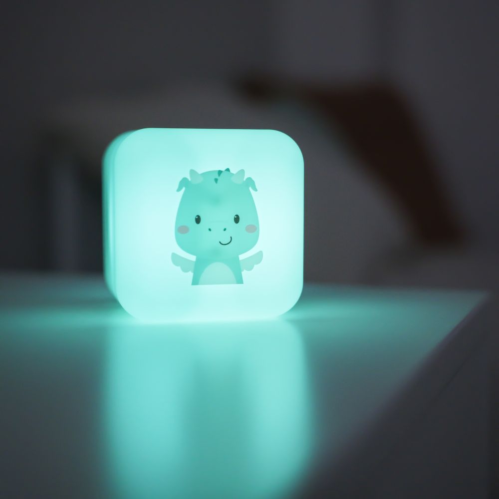 Lampă de veghe portabila copii, Cube B™, Dragonul Drake, Cloud B