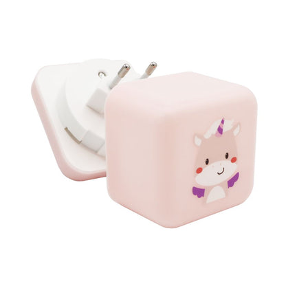 Lampă de veghe portabila copii, Cube B™, Unicornul Lily, Cloud B