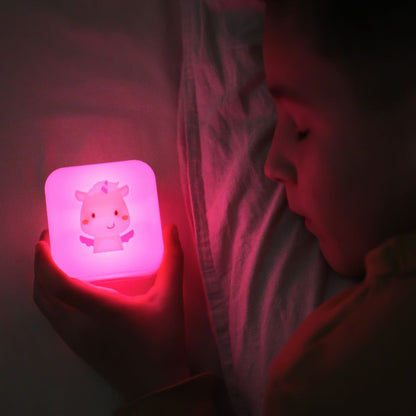 Lampă de veghe portabila copii, Cube B™, Unicornul Lily, Cloud B