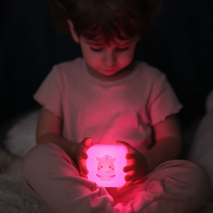 Lampă de veghe portabila copii, Cube B™, Unicornul Lily, Cloud B