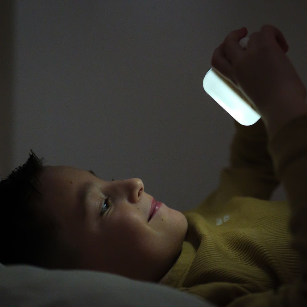 Lampă de veghe portabila copii, Cube B™, Unicornul Lily, Cloud B