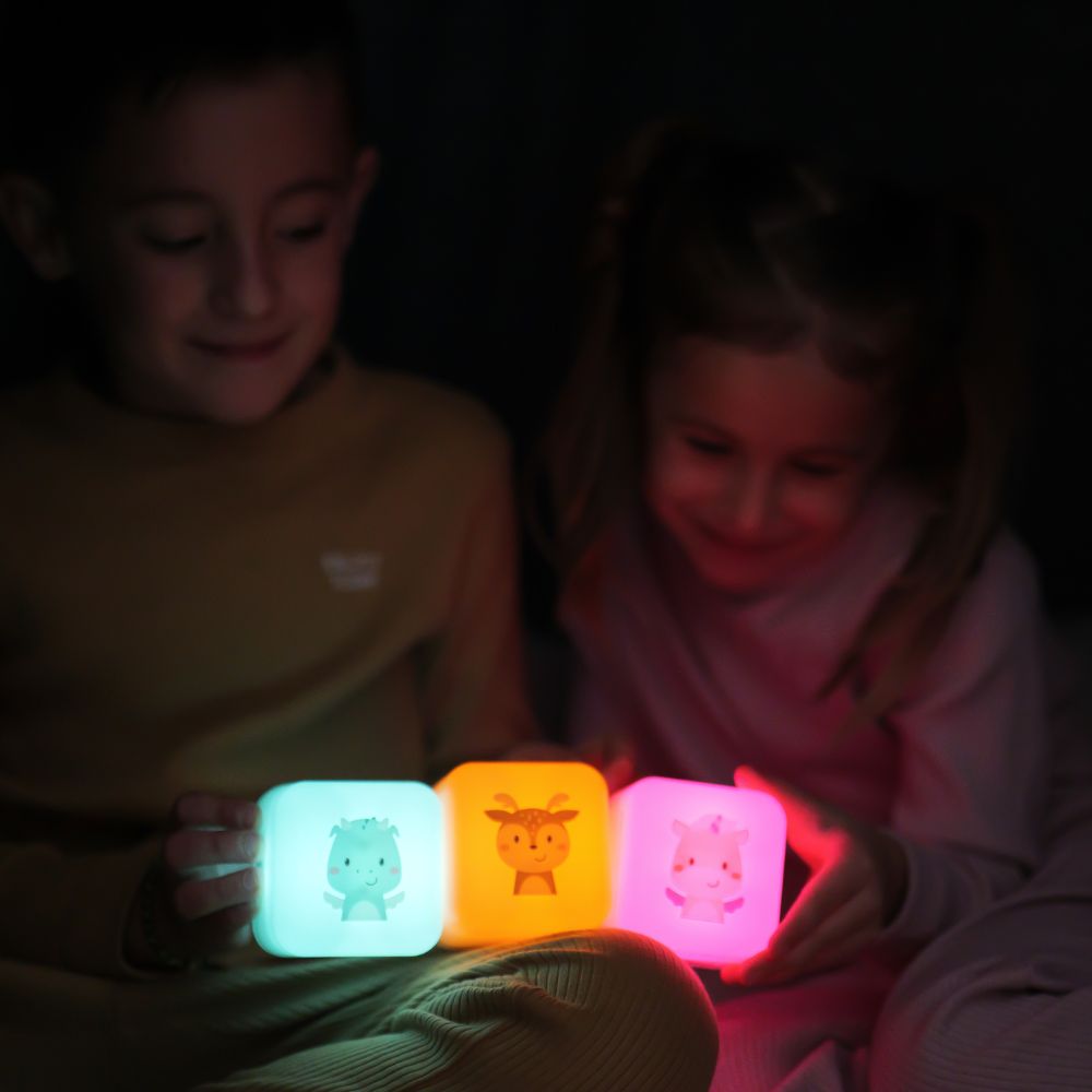 Lampă de veghe portabila copii, Cube B™, Unicornul Lily, Cloud B