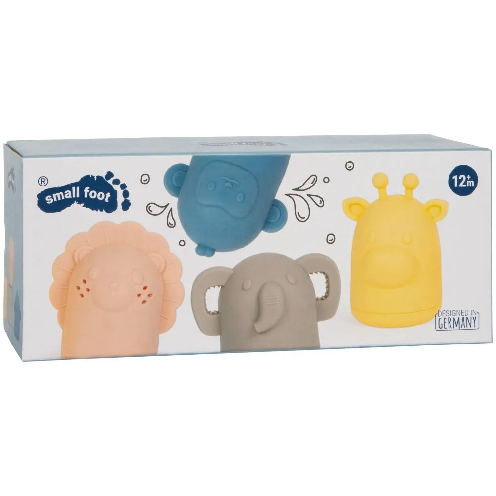 jucării de baie din silicon Small Foot set cu 4 animale