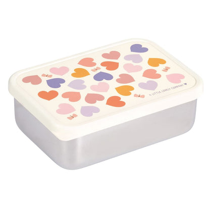 Cutie sandwich copii din inox 900 ml, Hearts, A Little Lovely Company