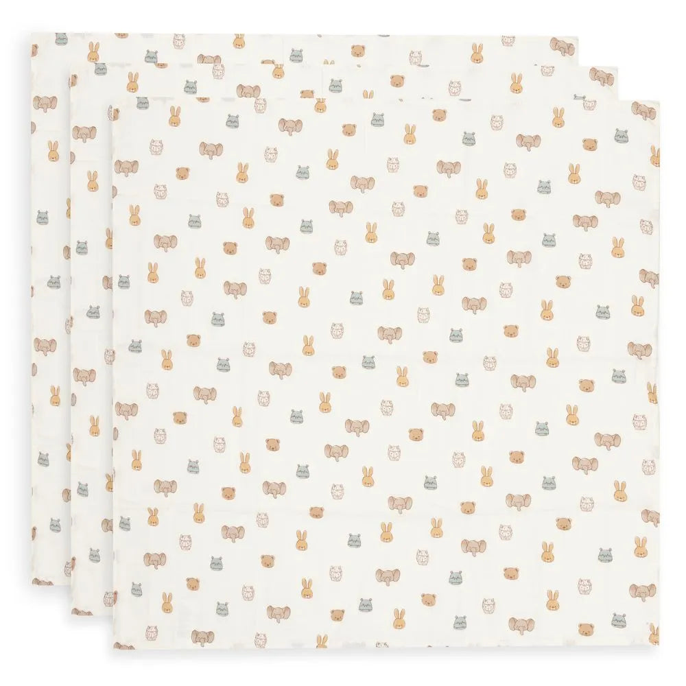 Museline bebe Jollies 70x70 cm, set 3 bucăți Jollein