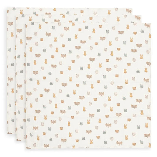 Museline bebe Jollies 70x70 cm, set 3 bucăți Jollein