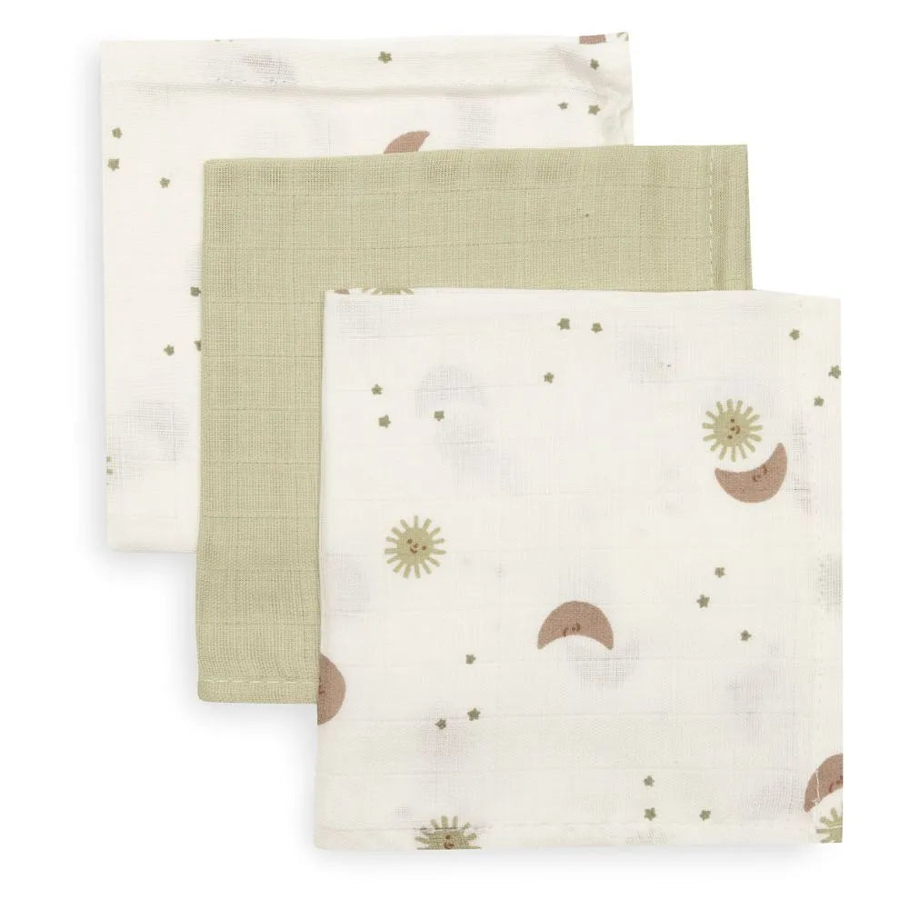 Museline bebe Over the Moon 31x31 cm, set 3 Jollein
