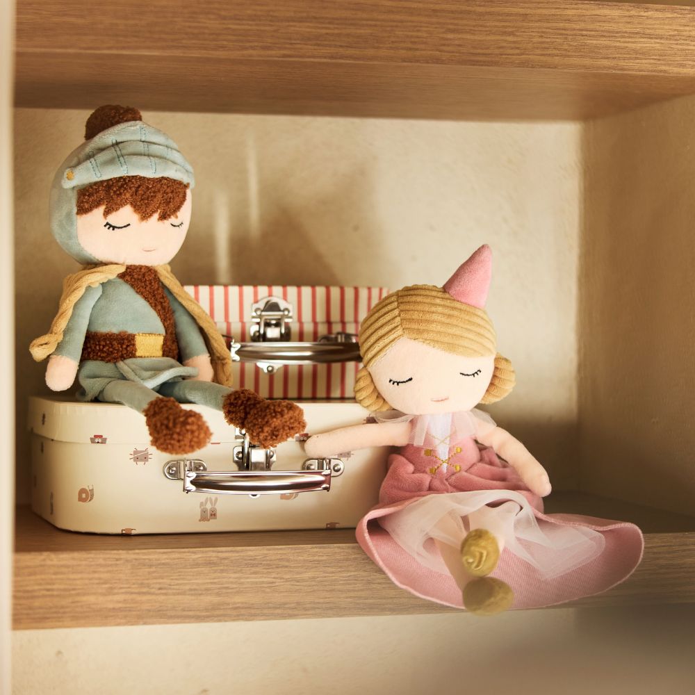 Păpușă textilă, Jucărie de pluș - Lady Lynn, Jollein, 34 cm, 0 luni+