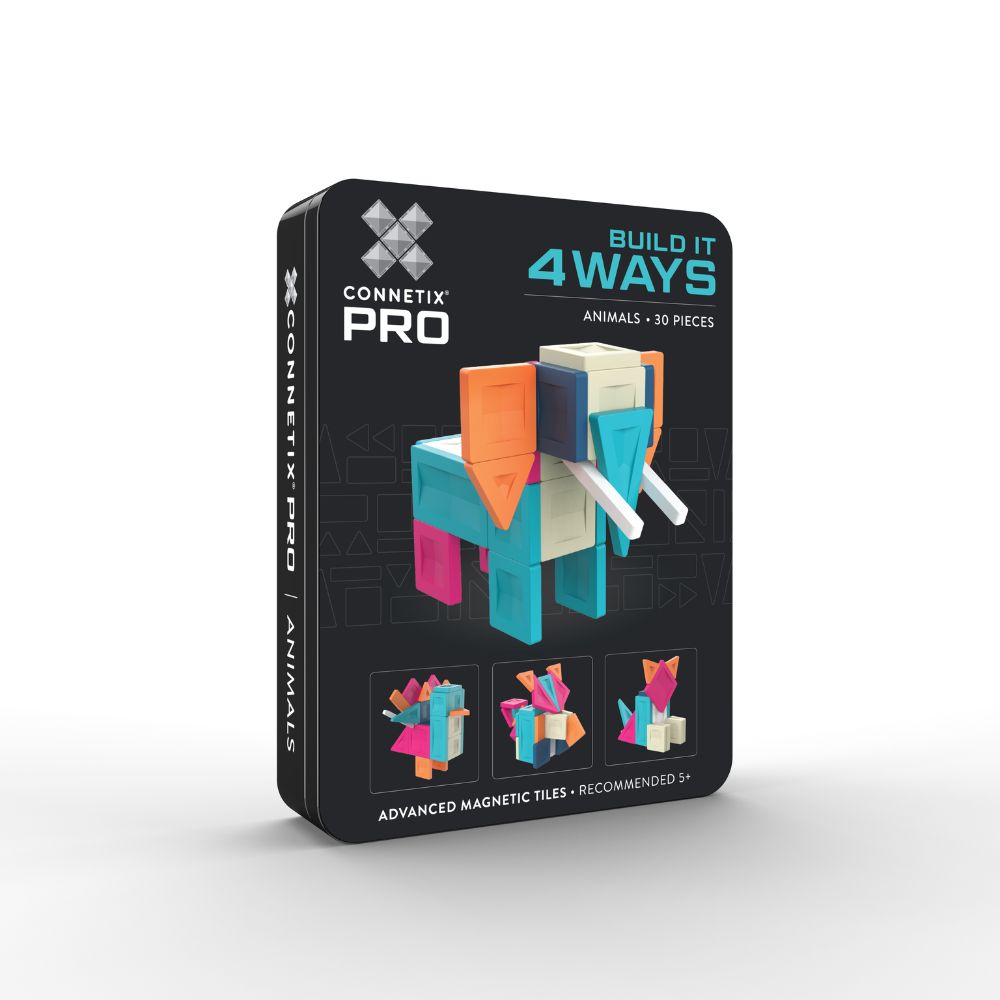 Set plăci magnetice Connetix PRO Animals cu 30 piese