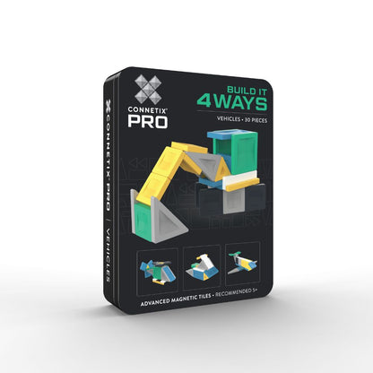 Set plăci magnetice Connetix PRO Vehicles cu 30 piese