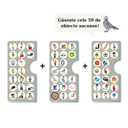 Puzzle educativ pentru copii, Observați Orașul , 104 piese, APLI, 5 ani+