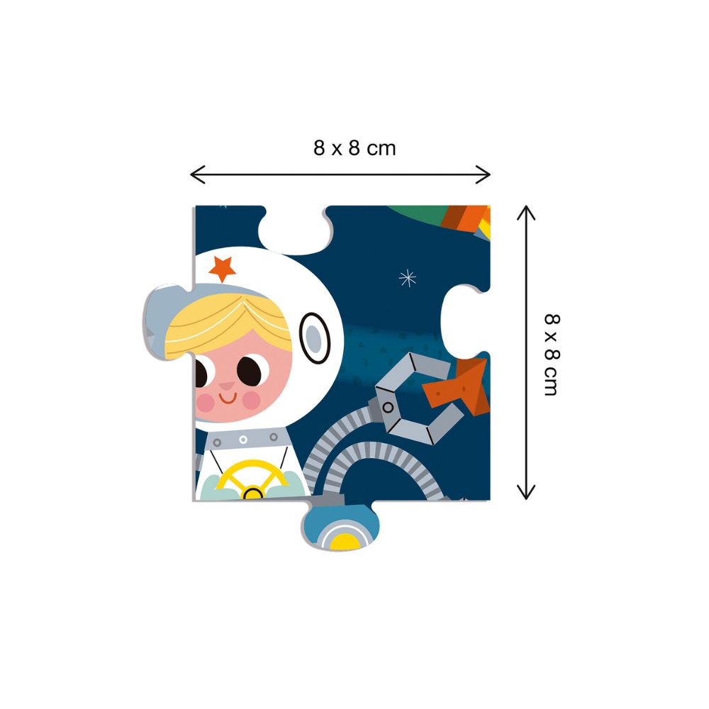Puzzle educativ, Space, 24 piese, APLI, 3 ani+