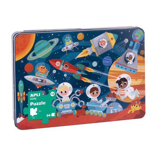 Puzzle educativ, Space, 24 piese, APLI, 3 ani+
