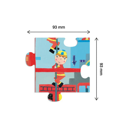 Puzzle educativ, Stația de Pompieri, 24 piese, APLI, 3 ani+