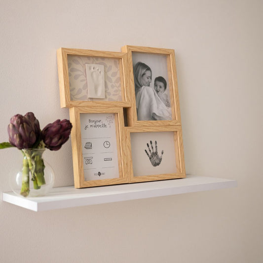 Ramă Foto Puzzle, Kit amprentă dublă și poster de naștere, Petit Artichaut