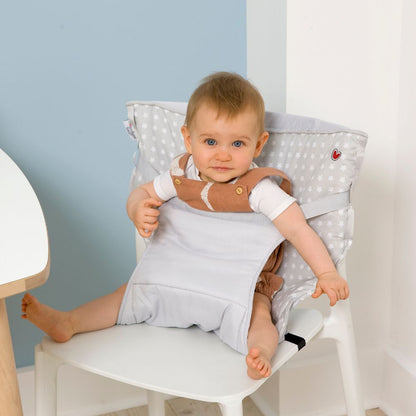 Scaun portabil bebeluși pliabil, reversibil și lavabil,Steluțe, Baby To Love