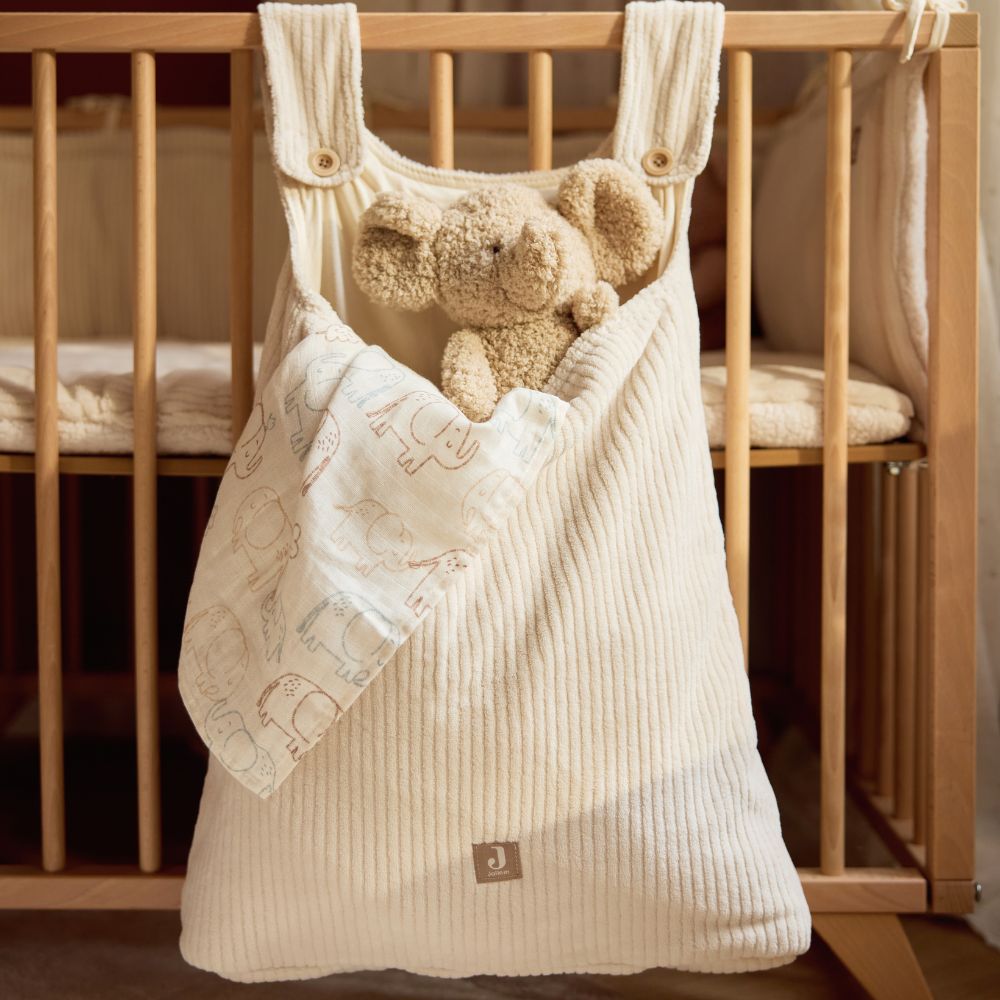 Set 2 museline din bumbac, Elephant Tales, Jollein, 115x115 cm, OEKO-TEX