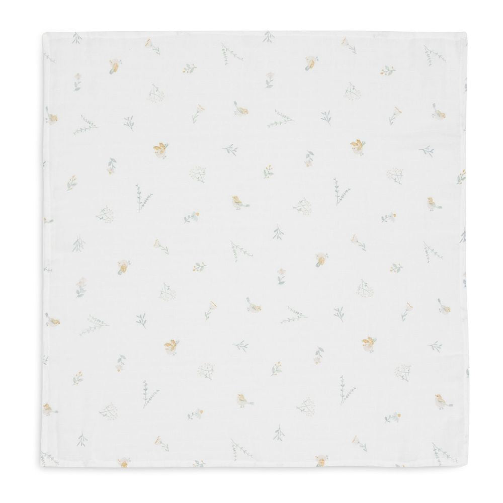 Set 3 museline din bumbac, Lovely Birds, Jollein, 70x70 cm, OEKO-TEX