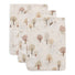 Set 3 museline din bumbac tip batistă de baie, Tiny Park, Jollein, 20x15 cm