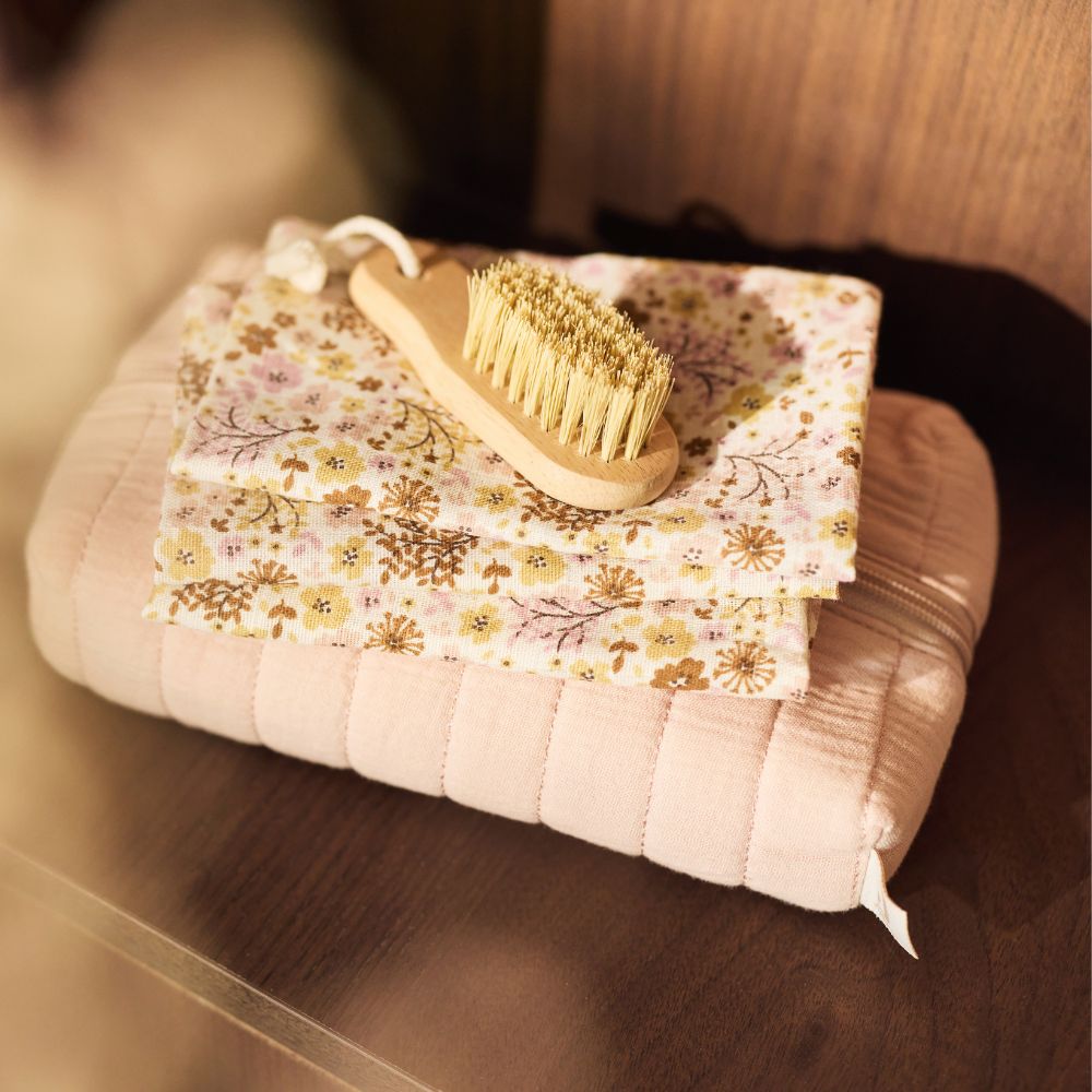 Set 3 museline din bumbac tip batistă, Flower Fairies, Jollein, 31x31 cm, OEKO-TEX