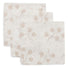 Set 3 museline din bumbac tip batistă, Leafy Dreams, Jollein, 31x31 cm, OEKO-TEX
