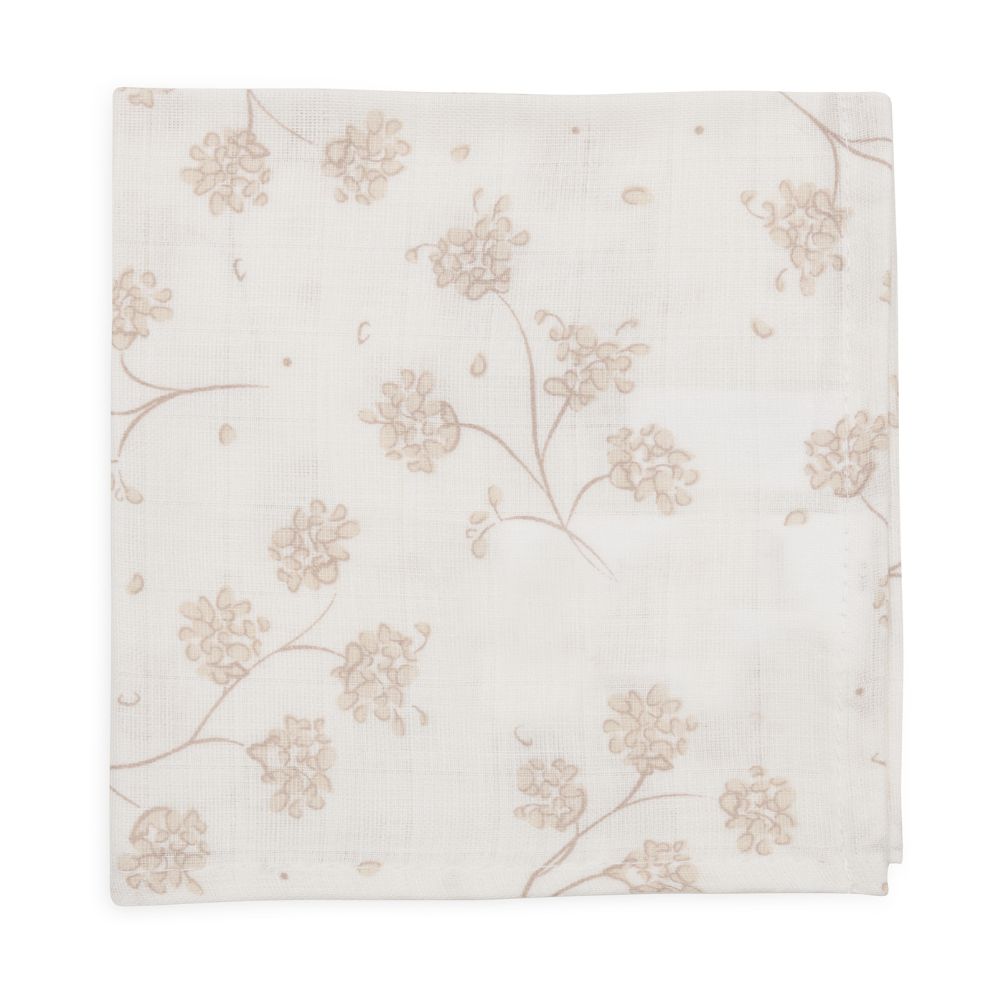 Set 3 museline din bumbac tip batistă, Leafy Dreams, Jollein, 31x31 cm, OEKO-TEX