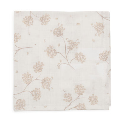 Set 3 museline din bumbac tip batistă, Leafy Dreams, Jollein, 31x31 cm, OEKO-TEX