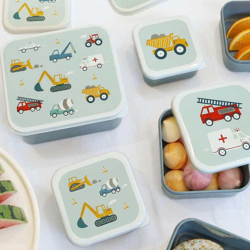 set complet scoala vehicule cutii pranz sticla apa ghiozdan elpi