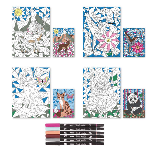 Set creativ Coloring by Numbers, Activitate educativă pentru copii, APLI, 5 ani+